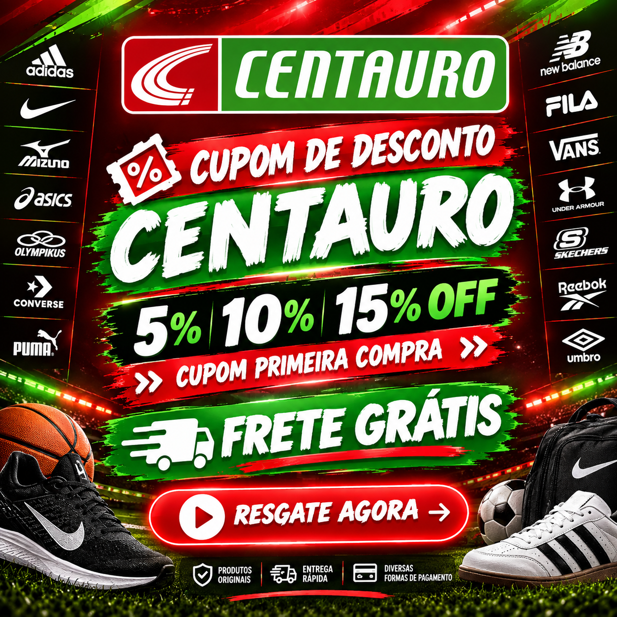 Cupom de desconto Centauro